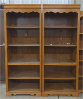 (AD) Particle Board Five Tier Bookshelves. 30" x