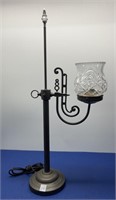 Decorative Vintage Table Lamp with Cut Glass