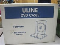 Unopened Box of 100 Uline DVD Cases