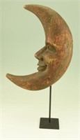 Primitive Folk Art Man in the Moon carving