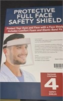 4 Protective Face Shields