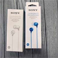 Qty.2-Sony Ex Series Earbud Headphones