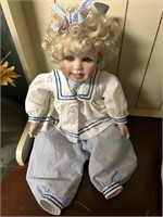 Vintage Porcelain Collector Doll