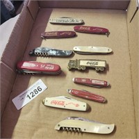Vintage Coca Cola Knives - lot of 11