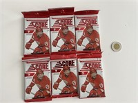 6 paquets de hockey scellés Score 2012-13