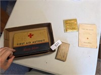 Vintage Metal Johnson & Johnson First Aid Box
