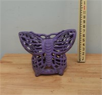 Purple Butterfly Yard Statue