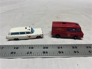 Lesney matchbox fire truck and ambulance