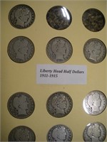 10- United States Liberty Head Silver Half Dollars