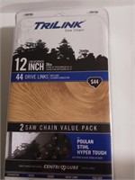 TriLink  2-12in Saw Chain 44 drive link(new)