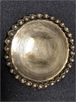 Decorative brass hanging plate from India