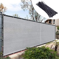Royal Shade 4'x50' Grey Fence Screen  Ties