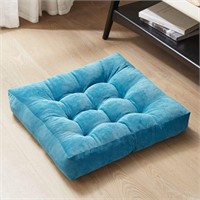 Comfort Floor Pillow  22x22 Inch  Turquoise
