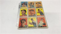 (36) 1958 TOPPS baseball cards, condition is fair