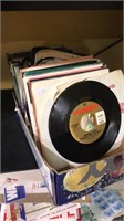 Box lot of 45 RPM records Bonnie Tyler , fat boys