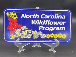 Plastic North Carolina Wildflower program tag