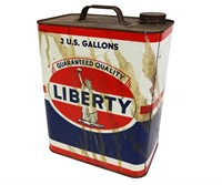 VINTAGE LIBERTY OIL CAN