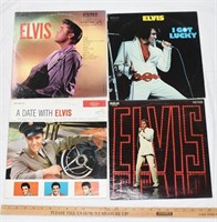 LOT - VINTAGE ELVIS 33 1/3 VINYL RECORD ALBUMS