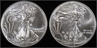 (2) 2015 AMERICAN SILVER EAGLES