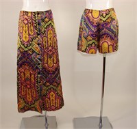 Vintage 2  Piece Summer Skirt & Short Set