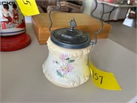 Victorian Wavecrest cracker jar