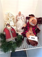 Christmas Moose,rocker,tree topper,santa,etc