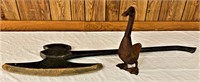 Vintage Wood Duck and Wood Axe