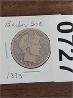 1893 BARBER HALF DOLLAR