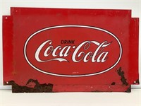 Vintage Coke-Cola Metal Display Sign