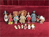 14 Small Vintage Dolls