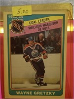 1984-85 OPC WAYNE GRETZKY GOAL LEADER CARD