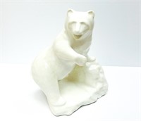Standing Bear White Blue Mountain Pottery