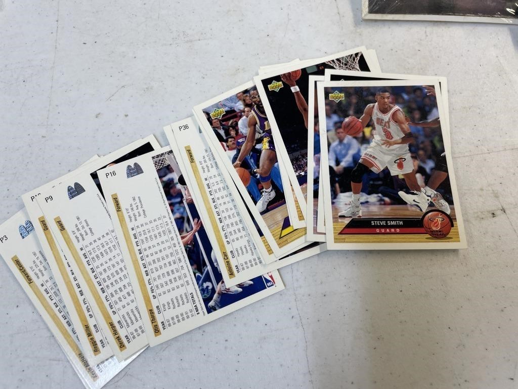 Basketball trading cards-opened