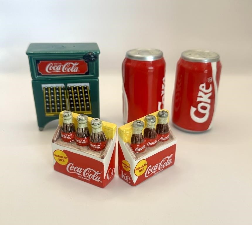 Coca Cola Collectible Salt and Pepper shakers