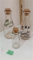 Maple leaf Inn Almeda dairy milk jars