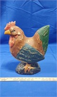Folk Art Wooden Rooster
