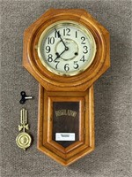 Modern Regulator Key Wind Wall Clock