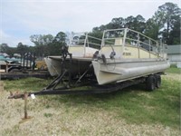 463) 24' Party barge w/55hp Mariner - Lakescraft