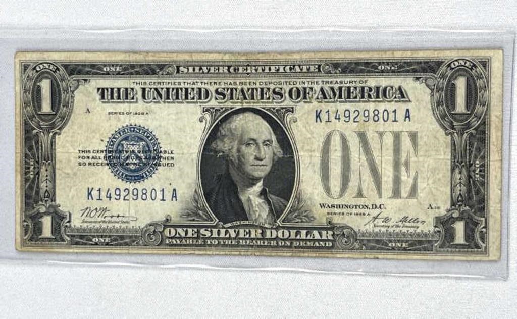 1928A US $1 'Funny Back' Silver Certificate