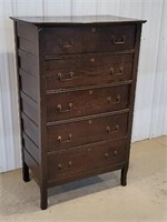 Oak highboy