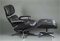 Eames for Herman Miller chair and ottoman.