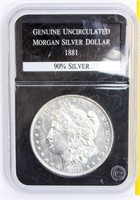 Coin 1881-O  Morgan Silver Dollar PCS Unc.