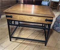 Vintage Wooden/Metal End Table