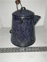 Vintage enamel coffee pot