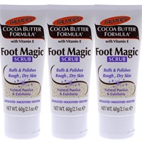 3Pcs Palmers Cocoa Butter Foot Magic Scrub 2.1oz
