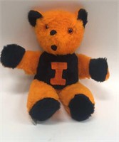 Vintage Illini Stuffed Teddy Bear Souvenir