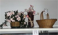 Decor - Artificial Flowers and Baskets