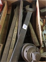 Tool Box Tray Full of Vintage Tools & Large Wrench