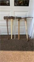 Maul, axes, and pick