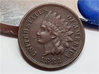 OF)  1883 full Liberty Indian head penny